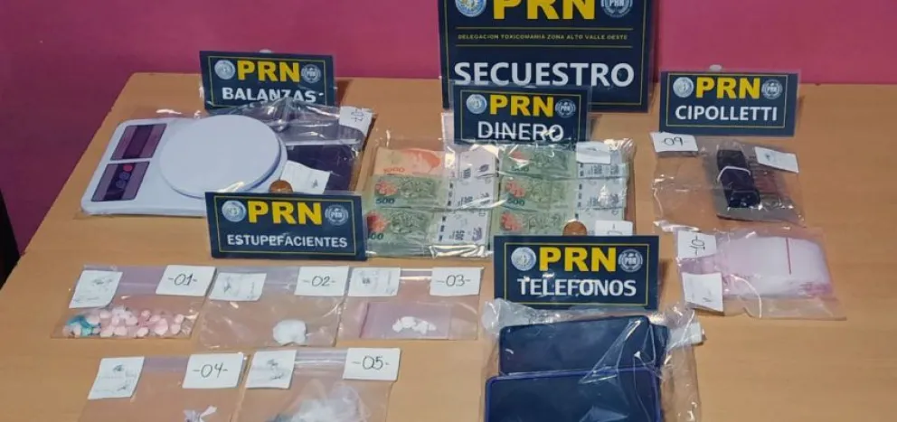 Desarticulan otro "kiosco" narco en el Alto Valle: hay dos personas imputadas