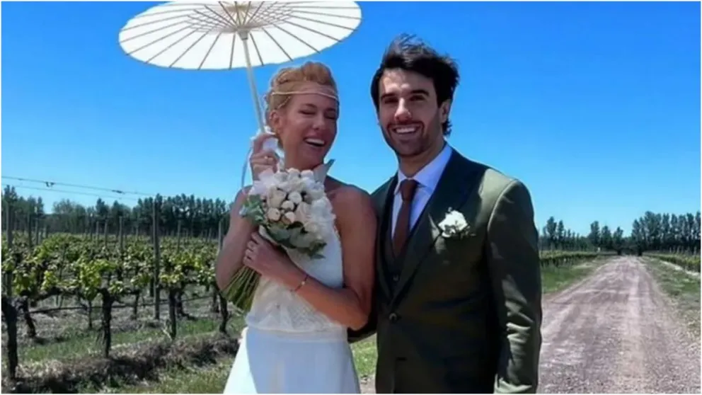 La dulce sorpresa de la torta en el casamiento de Nicole Neumann y Urcera