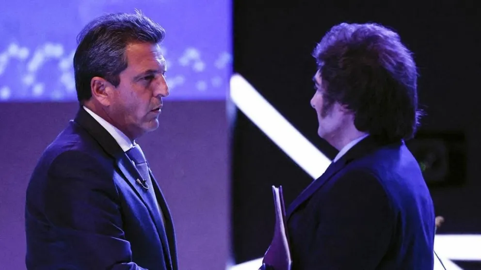 “Te espero el lunes en Tribunales": tensión durante el debate presidencial cuando Milei trató de “delincuente” a Massa