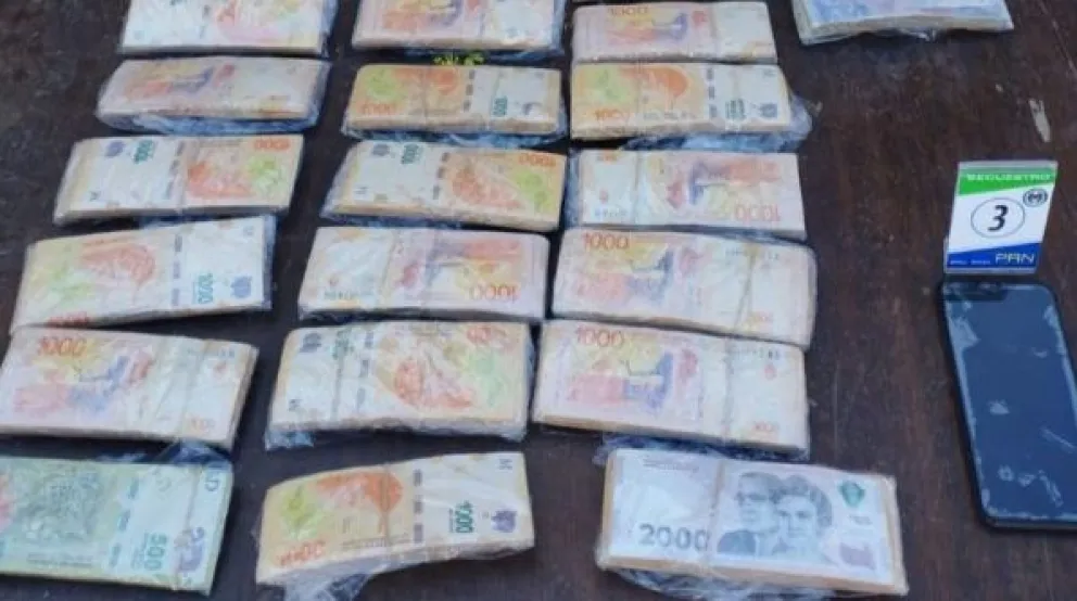 La policía encontró los millones robados en una vivienda de Roca 