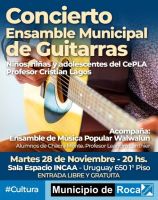 Se viene el concierto del Ensamble Municipal de Guitarras