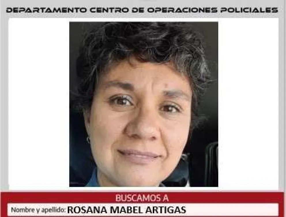 Intensa búsqueda en la región de una mujer de 46 años