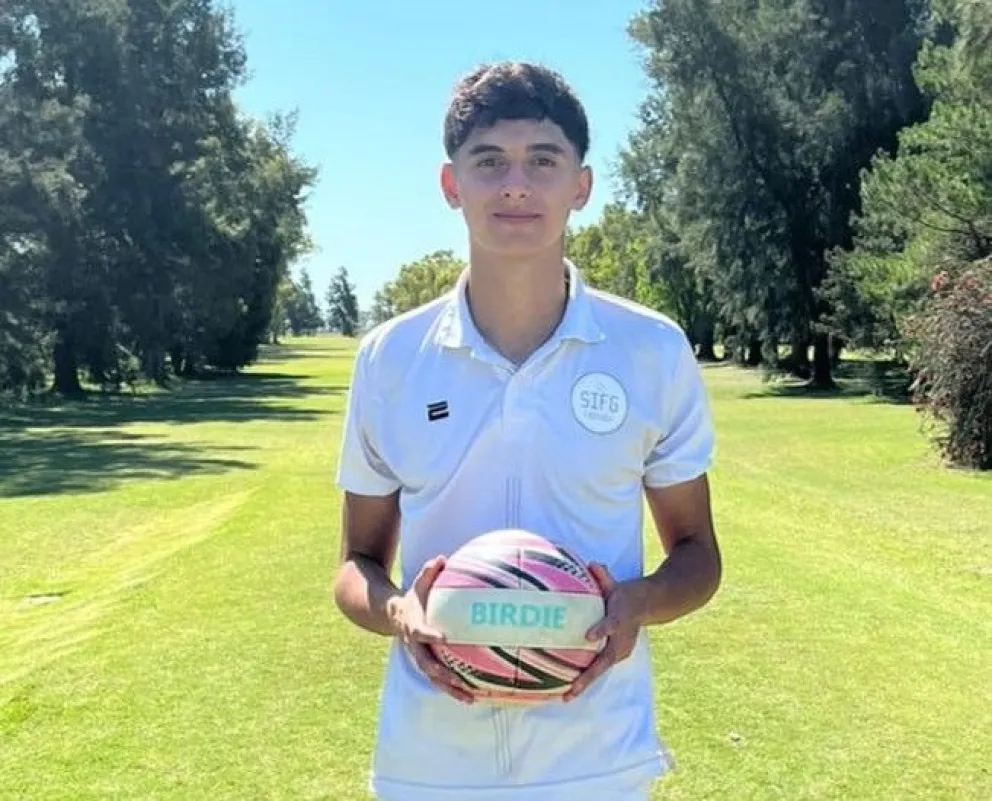 Gio Anzisi, el roquense que brilla en el Footgolf Nacional e Internacional