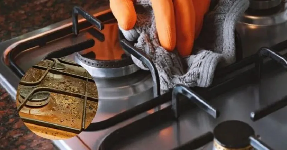 Mantené las rejillas de tu cocina a gas relucientes en pocos minutos