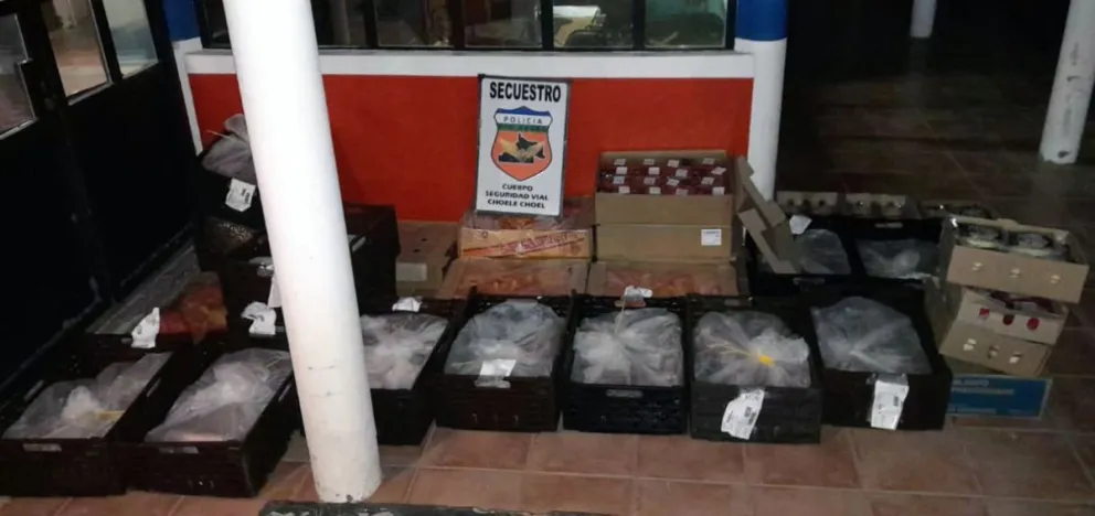 Lo decomisaron tratando de ingresar 400 kilos de carne, pollo y lácteos a Chichinales