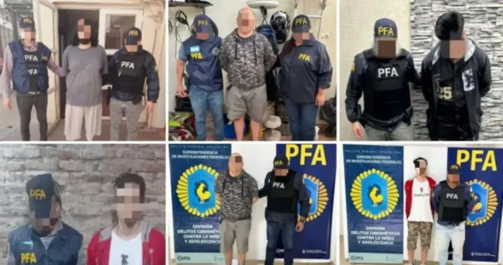 Desarticularon una red de tráfico de imágenes de abuso sexual infantil que operaba en la zona