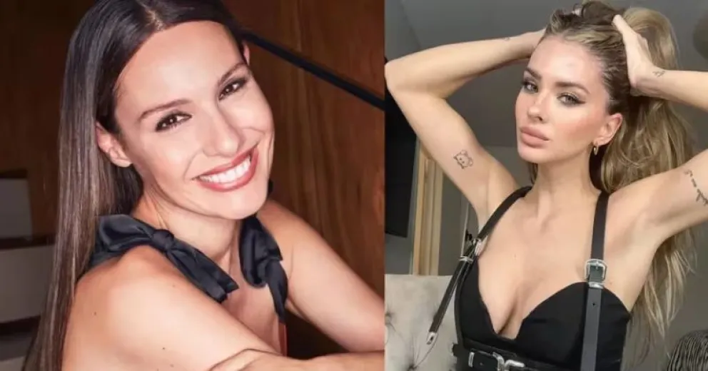 Pampita y la China Suárez se cruzaron en los Martín Fierro Latino