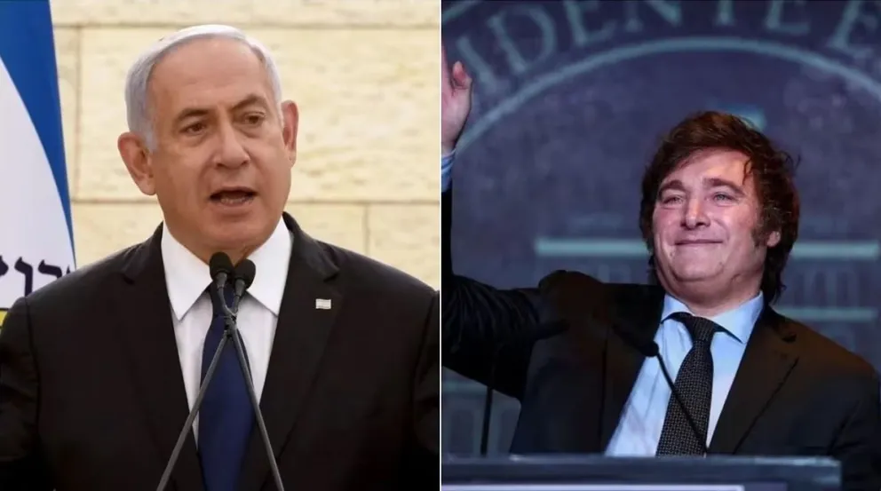 Milei recibe la invitación de Netanyahu para visitar Israel