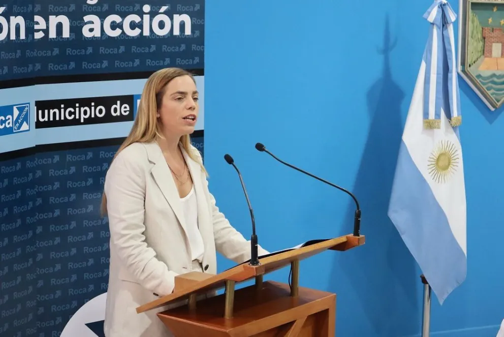 Con un discurso cauto, la intendenta habló de la relación que tendrá con Weretilneck, Milei y el peronismo rionegrino