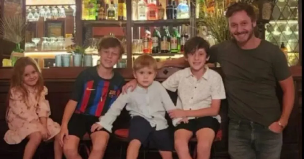 Benjamín Vicuña y sus hijos disfrutan de unas vacaciones en un paraíso natural