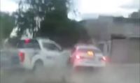 VIDEO: Fuerte choque entre dos patrulleros durante una persecución   