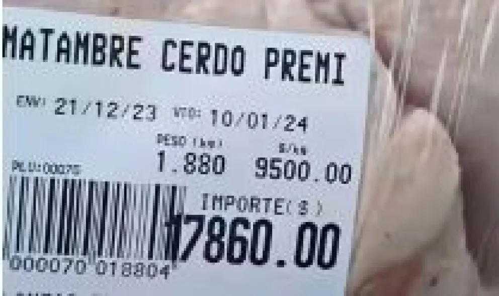 Compró un matambre de cerdo a más de 17 mil pesos