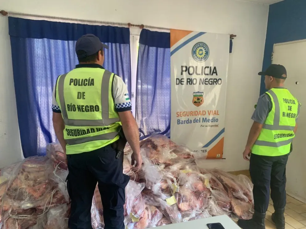 Otro asado navideño frustrado: secuestran cerca de una tonelada y media de carne en la región