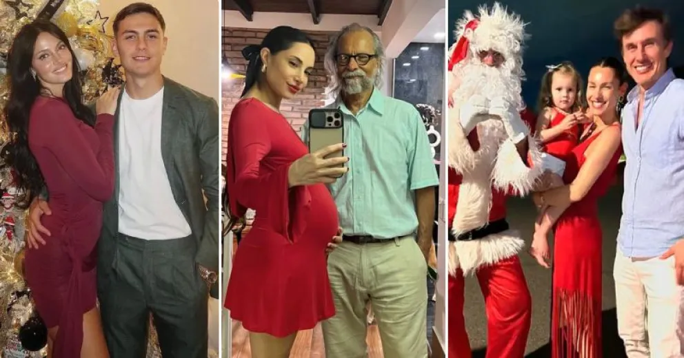 Looks de impacto en la Navidad de los famosos