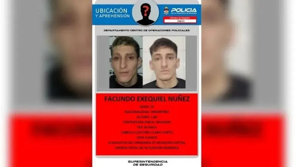  Declaran “en rebeldía” y ordenan la recaptura de un preso que se escapó