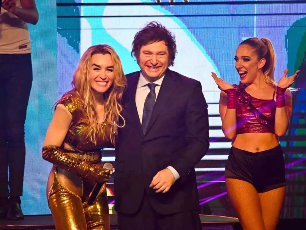 Javier Milei sorprendió a Fátima Florez en el teatro de Mar del Plata