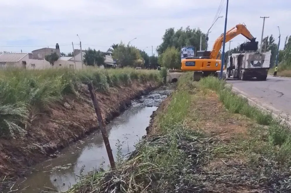 Realizaron tareas de limpieza y mantenimiento de espacios públicos en Roca