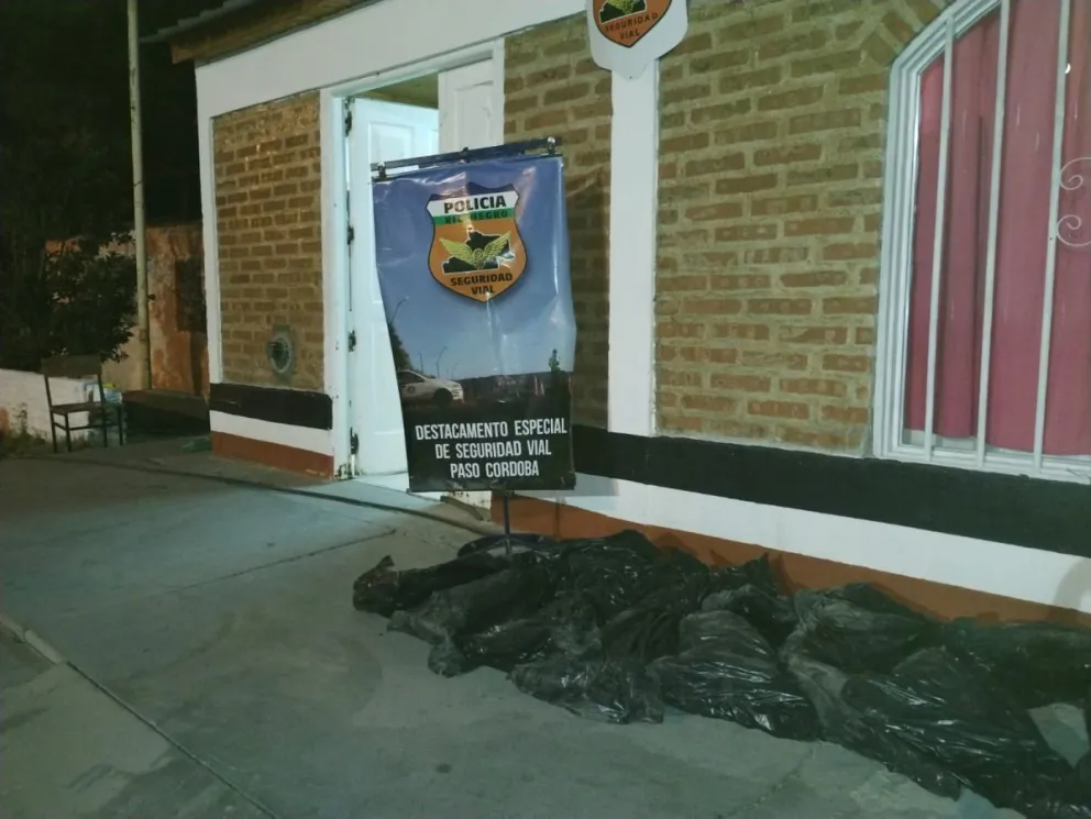 Secuestraron 10 bolsas de nylon con corderos faenados en la Ruta 6