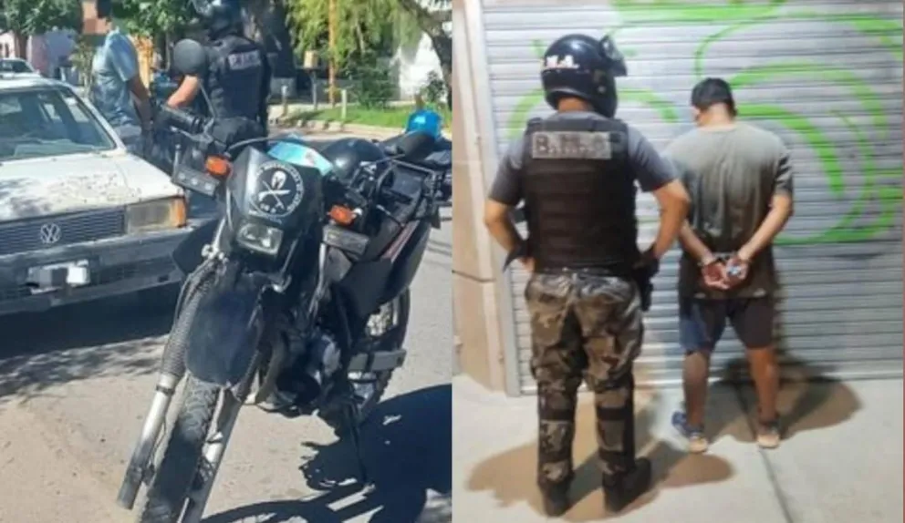 Detuvieron a un ladrón en pleno robo y a un hombre con pedido de captura en el centro de Roca