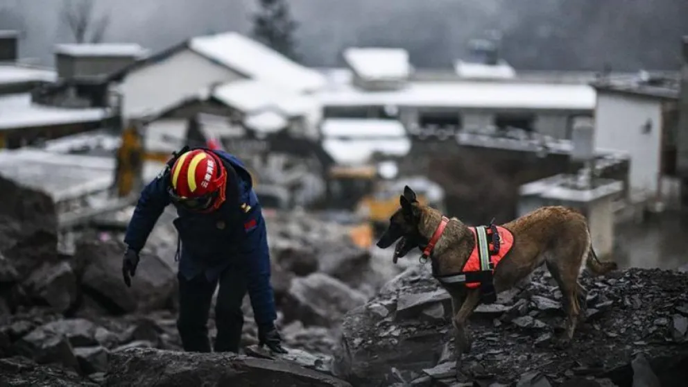China: un alud dejó al menos 25 muertos en una aldea montañosa