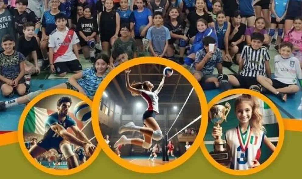 Desde hoy podes sumarte al voley de Italia Unida en todas las categorías