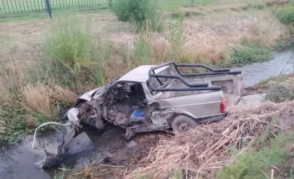 Hombre resulta herido al caer en un desagüe en Ruta 22