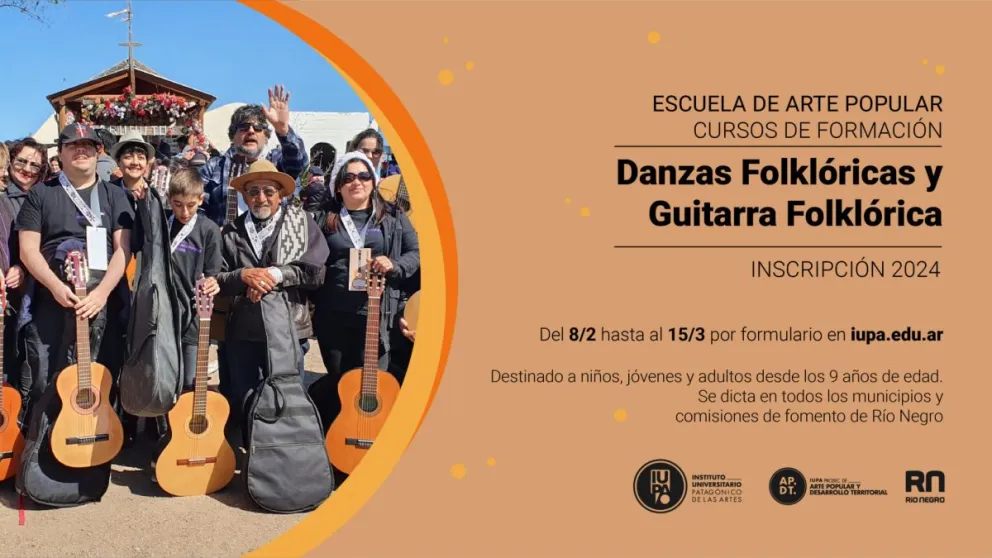 Todas las edades pueden aprender Guitarra o Danzas folklóricas en la Escuela de Arte Popular 