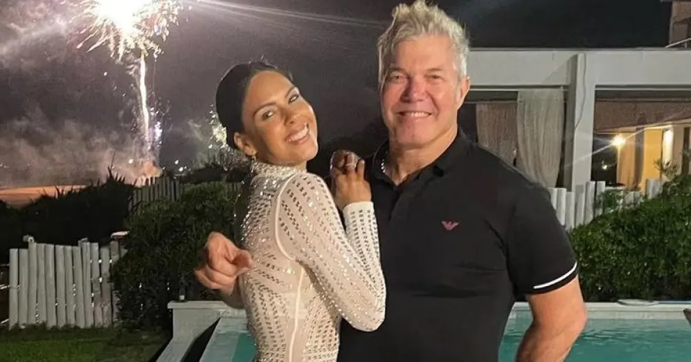 Vintage love: la particular foto de Barby Franco y Fernando Burlando en San Valentín