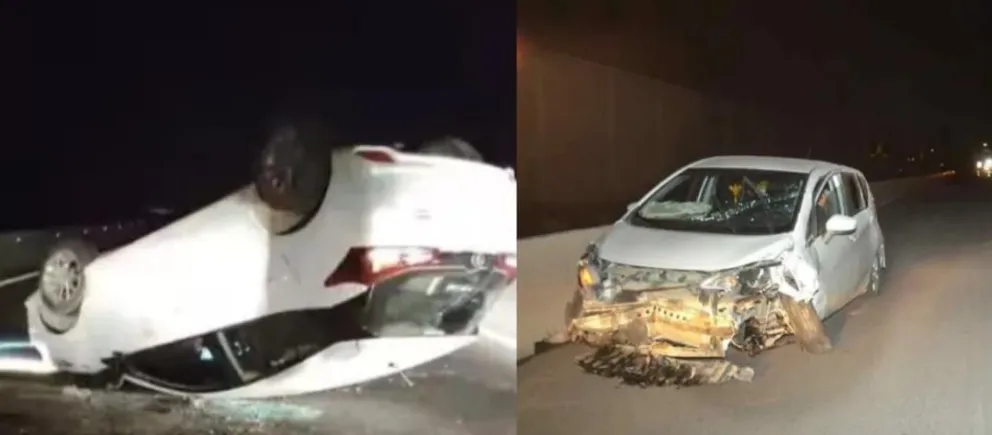 Noche movida en la Ruta 22: dos accidentes a pocos kilómetros de diferencia
