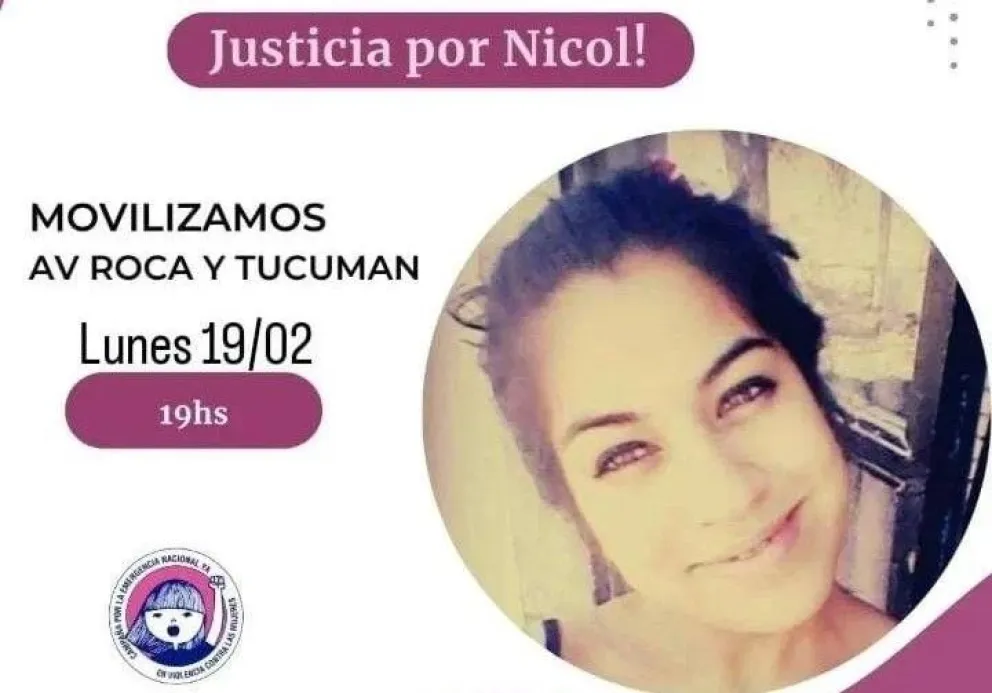 Hoy marcha en Roca: Piden justicia por el femicidio de Nicole Posadas