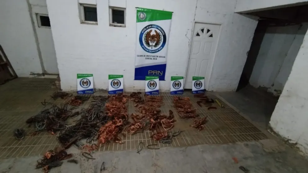 Desarticulan banda dedicada al robo de cobre en la ciudad: Dos detenidos y un menor demorado