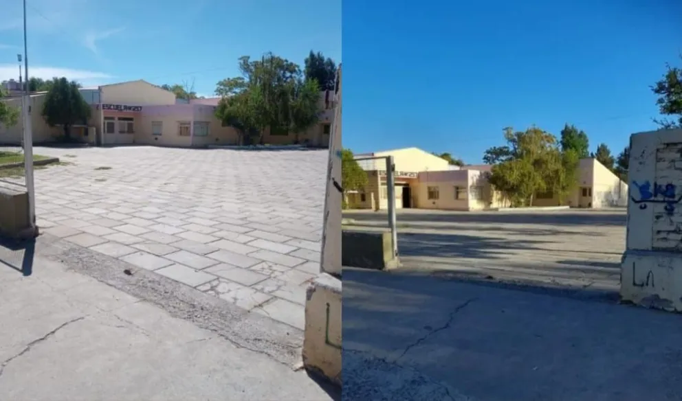 Se robaron los portones de una escuela primaria del Alto Valle