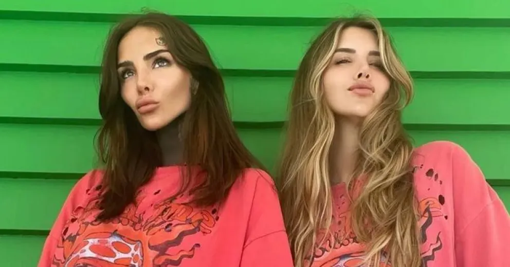 La foto de Mica Tinelli junto a Cande vestida de novia, a días de la boda