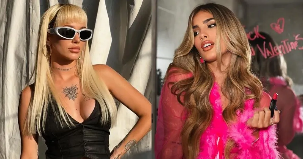 La sensual producción de fotos reunió a Julieta Poggio y La Joaqui