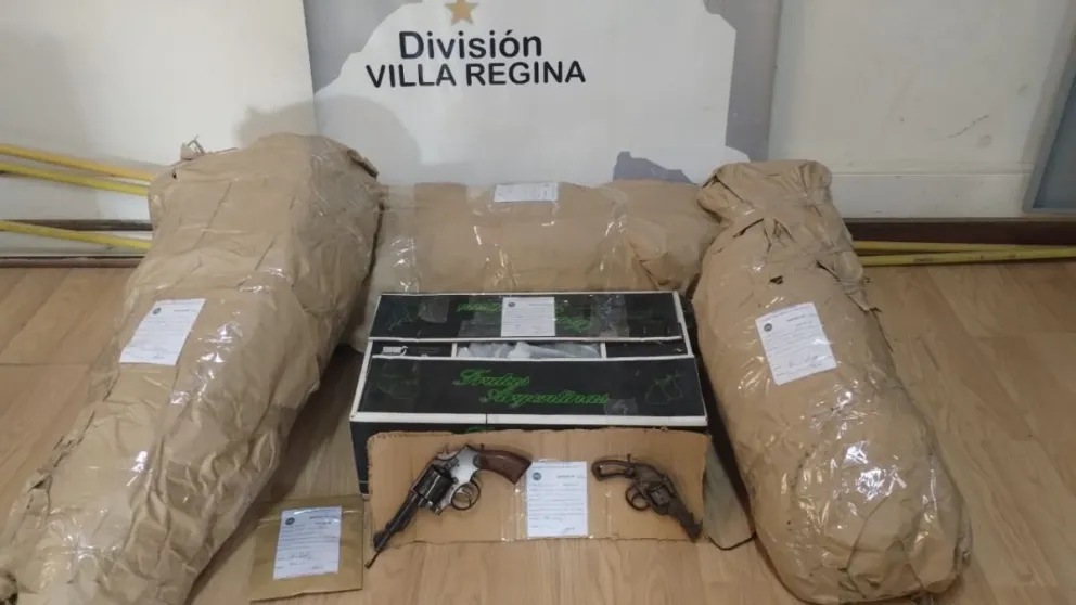 Madre e hija terminaron detenidas por tener una plantación de marihuana y armas de fuego 