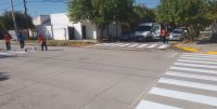 El Municipio pintó sendas peatonales con pintura que no corresponde y se borraron en menos de una semana