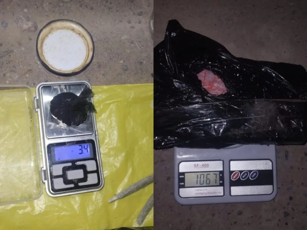 Secuestran cocaína, marihuana y 240 mil pesos en el Alto Valle