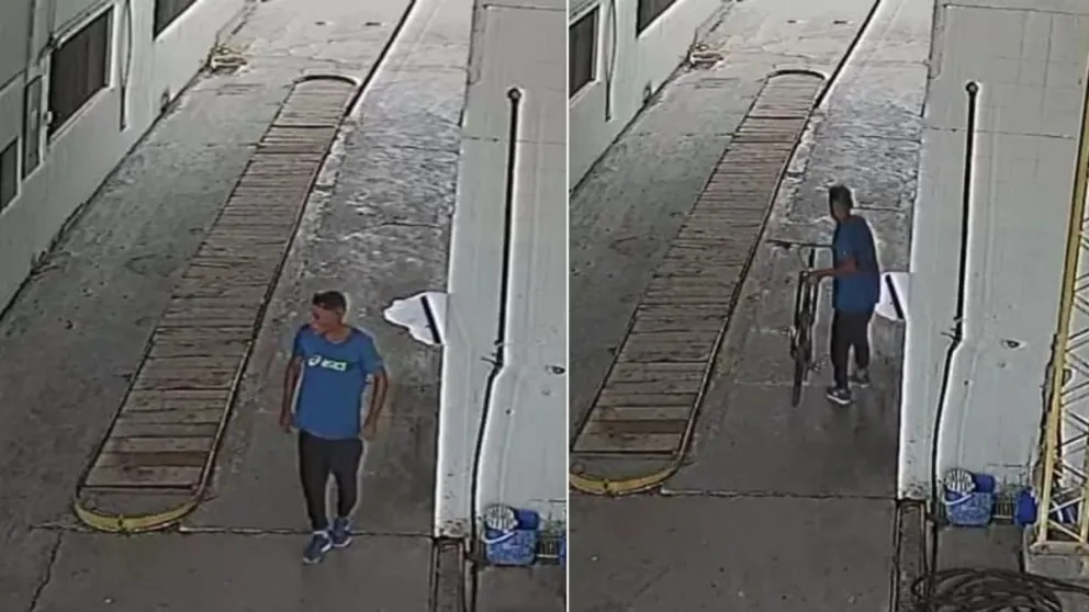 Roca: robaron la bicicleta de la playera de una estación de servicio y busca recuperarla 