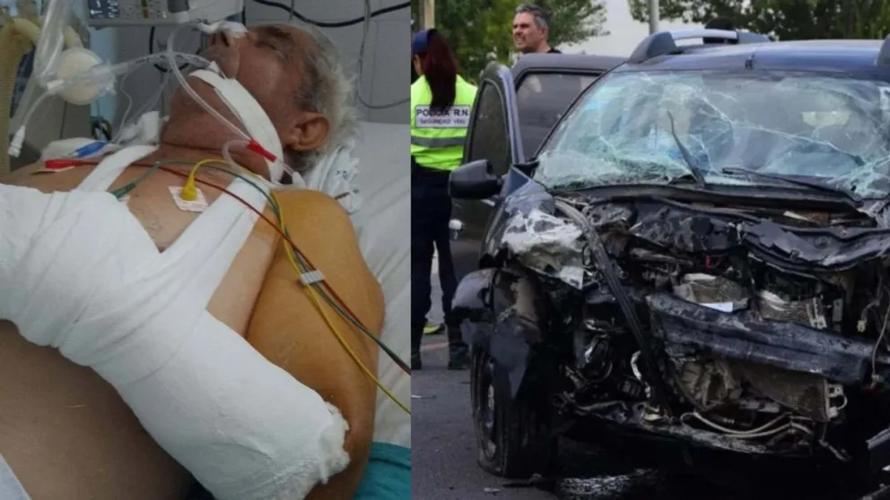 Piden donaciones para un hombre que sufrió un accidente en la Ruta 22