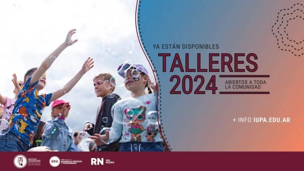 Mirá todos los talleres que ofrece IUPA en Roca 