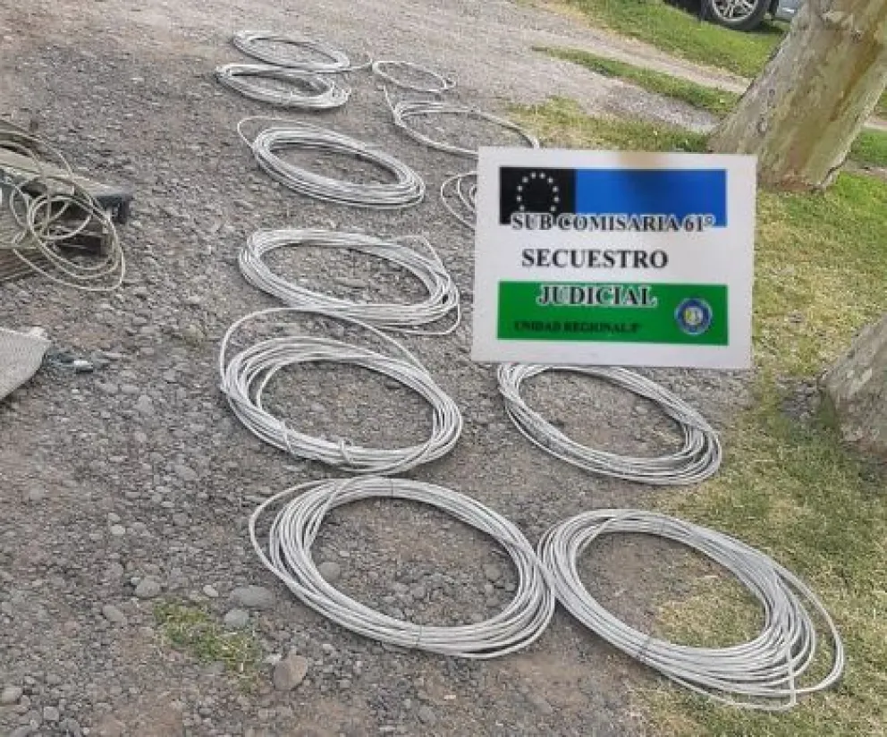 Secuestraron 50 kilos de aluminio de alta calidad  