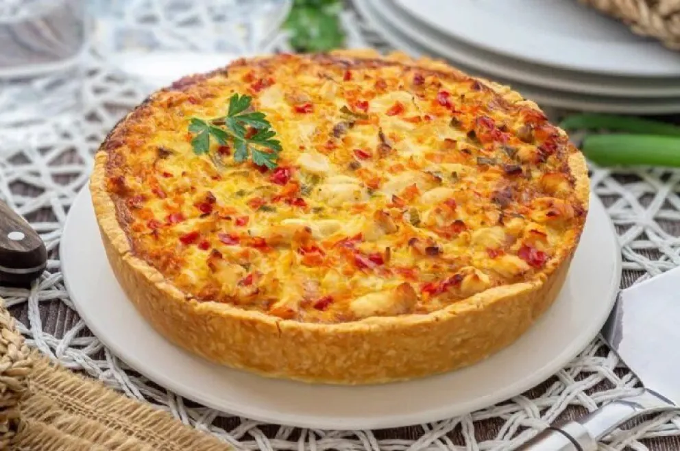 Una delicia: hacé una tarta de calabaza, champiñones y panceta