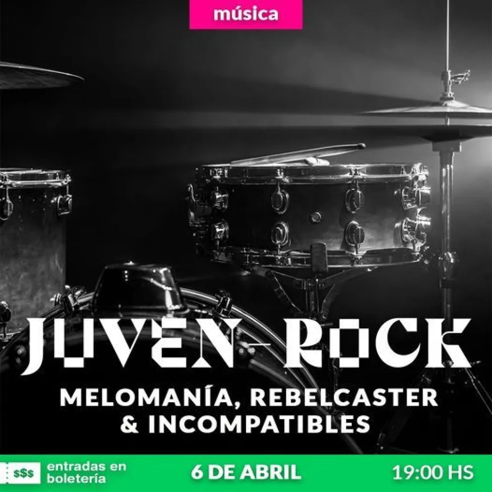 Preparate para vivir una noche a puro rock en Casa de la Cultura