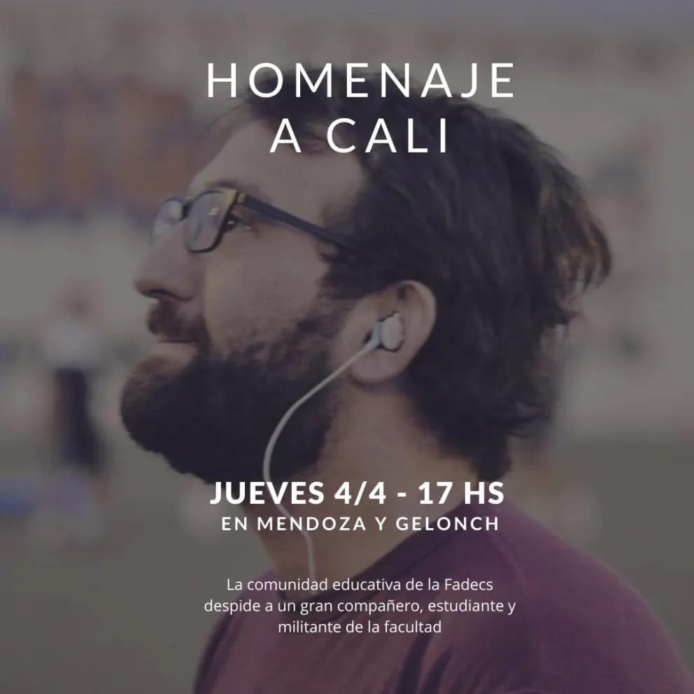 Realizarán un acto en honor a Juan Caliani en la FaDeCs 