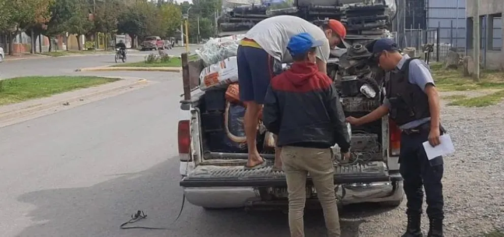 Tráfico de metales: policía recuperó cables de aluminio de la empresa Edersa en el Alto Valle