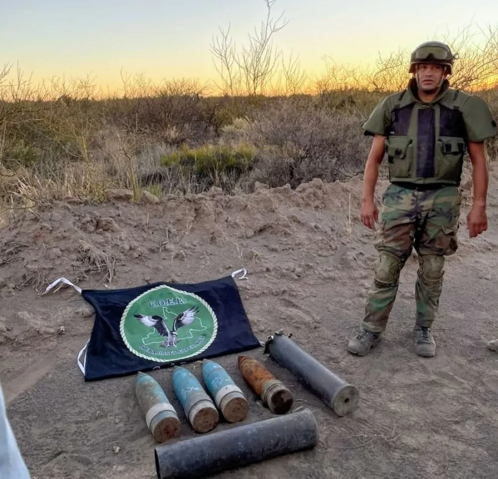 Weretilneck destacó el trabajo del COER de Roca tras la desactivación de proyectiles en Regina