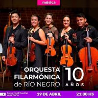 Se viene una noche de música y cultura con la Orquesta Filarmónica de Río Negro