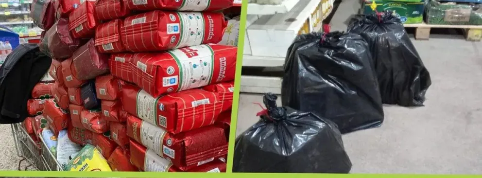 Más de 180kg de alimentos fueron decomisados en el Alto Valle