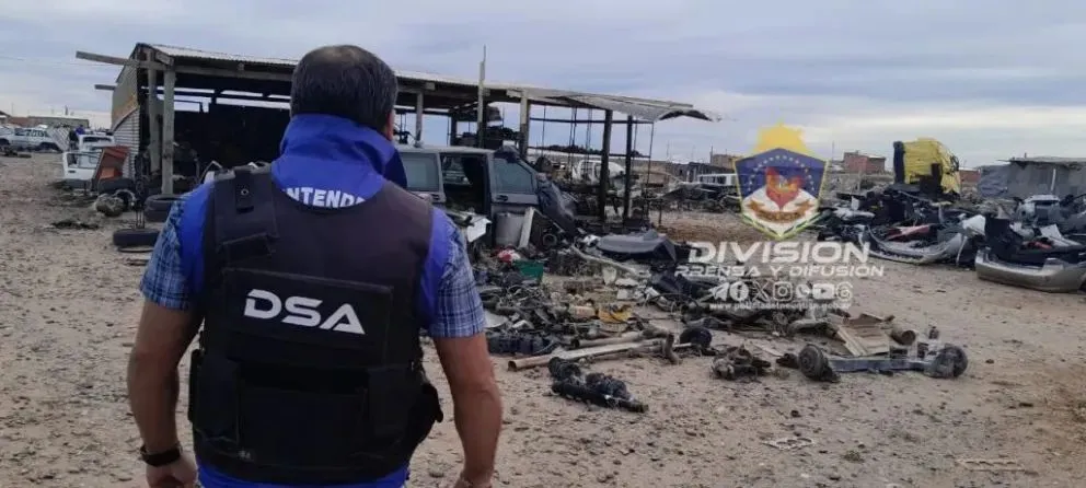 Gran operativo para reducir a una banda que se dedicaba al desarmado de autos