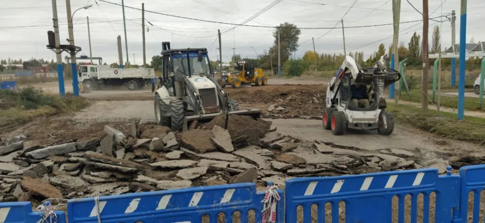 Comenzaron los trabajos de reconstrucción en barrio Stefenelli